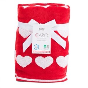 Caro Home Dream Hearts Hand Towels 2 Pack